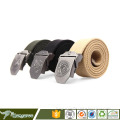 Woven Military Belt With Metal Buckles
